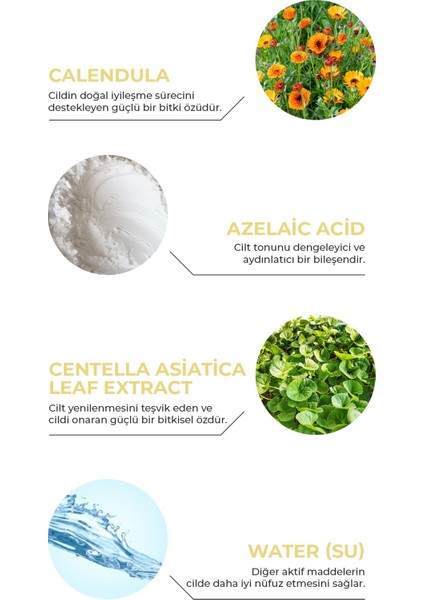 Hassas Ciltlere Uygun, Akne Karşıtı, Cilt Tonu Eşitleyici, Bariyer Onarıcı Azelaik Asit Serum 30 ml