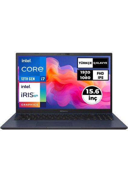 Expertbook B1 I7-1255U 24GB 1tb SSD 15.6" Fhd Freedos Taşınabilir Bilgisayar B1502CBA-I78512B0D 005