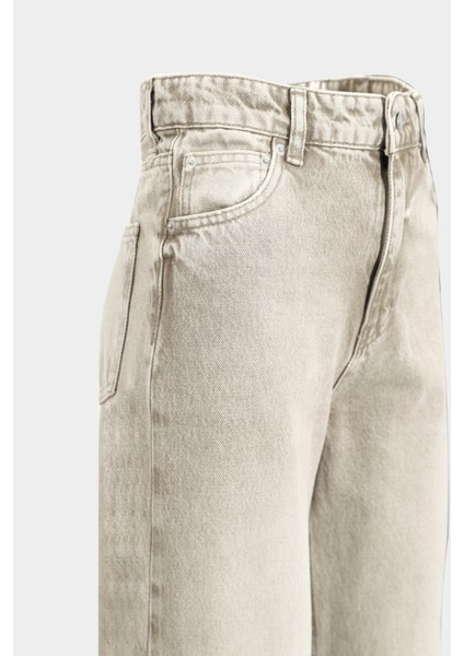 High Waist Wed Leg Kar Yıkama Geniş Paça Dikişsiz Jean modelleri