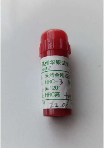 Hrc-3 Sertlik Test Cihazı İçin Elmas 2206092 Rockwell Sertlik 0.200MM A=120 ° Test Cihazı Sertlik Test Aracı 2206092