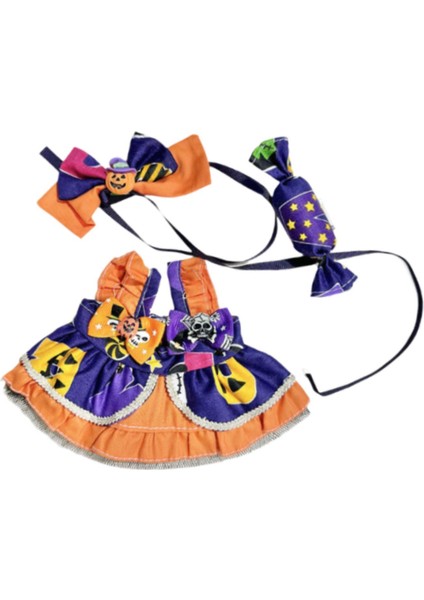 3 Parça Moda Bebekleri Cadılar Bayramı Giysileri 20CM Bebek Giysileri 20CM Bebekler Için Sarı (Yurt Dışından)
