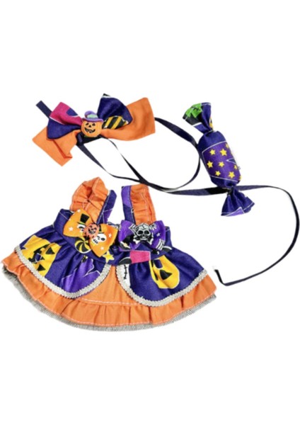 3 Parça Moda Bebekleri Cadılar Bayramı Giysileri 20CM Bebek Giysileri 20CM Bebekler Için Sarı (Yurt Dışından)