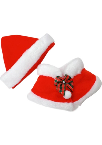 Pelerini Şapkalı Noel Kıyafeti Koordinasyon Için Giydirme 15CM Uygulamalı (Yurt Dışından)