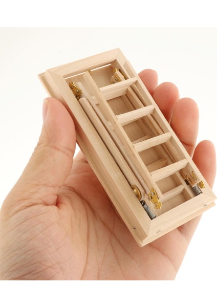 Dollhouse Katlanır Merdiven El Sanatları 1:12 Merdiven Oyuncak Minyatür Color1 10X5.1 cm (Yurt Dışından)