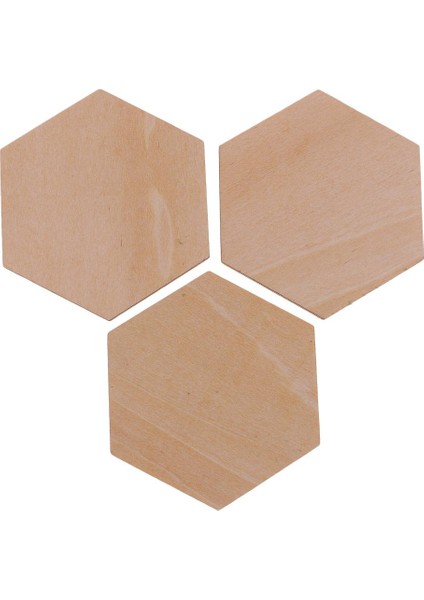El I Dekoru Yap Için Altıgen Şekilli Ahşap Süslemeler Şekilleri 50 60MM (Yurt Dışından) modelleri