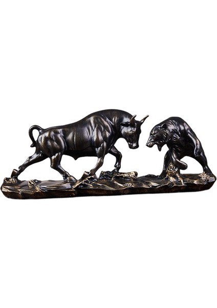 Feng Shui Ayı Ğa Heykeli, Boğa Heykelcik, Ev Dekor Reçine Heykelcik Ir 40X11X15.5CM (Yurt Dışından) fiyatları