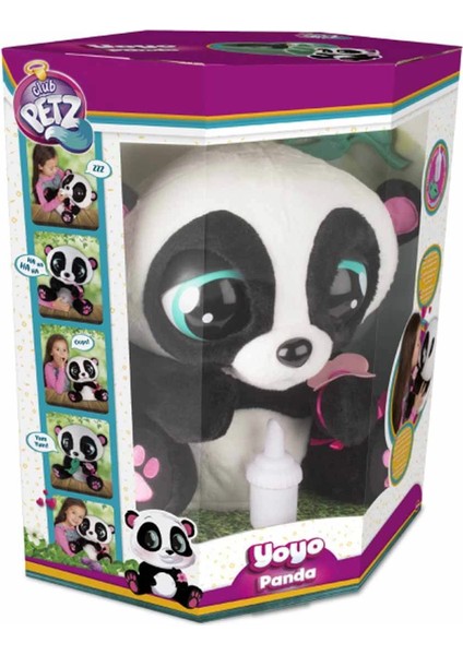 Yoyo Panda Sesli ve Hareketli Interaktif Peluş - 34 cm