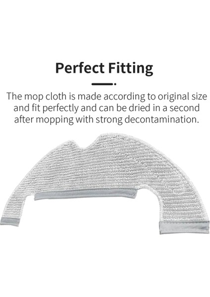 14 Adet Yıkanabilir Paspas Bezi Xiaomi Dreame Bot D10 Artı RLS3D Robotlu Süpürge Yedek Yedek Parça (Yurt Dışından) modelleri