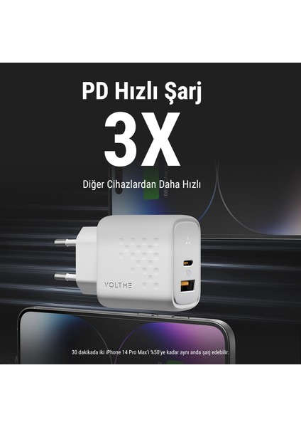 V2110 Revo Beyaz 35W Ca Gan Şarj Cihazı fırsatları
