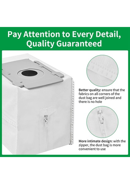 Irobot Roomba I & S & J Serisi Robotlu Süpürge Tabanı Otomatik Kir Bertaraf Torbaları Için 6 Paket Yedek Vakum Torbaları (Yurt Dışından) modelleri