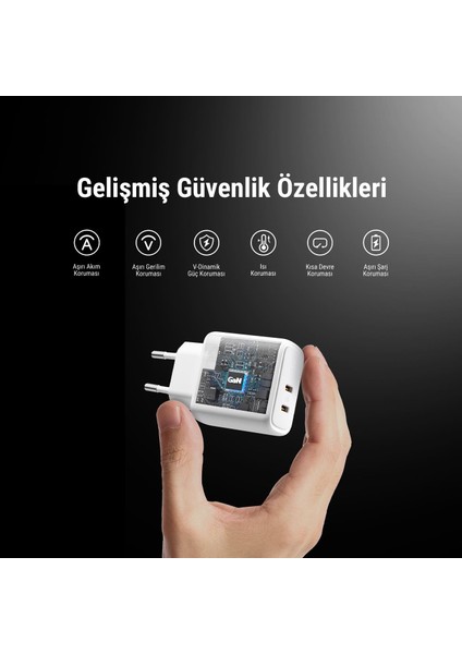 V2112 Revo Beyaz 45W cc Gan Şarj Cihazı fiyatları