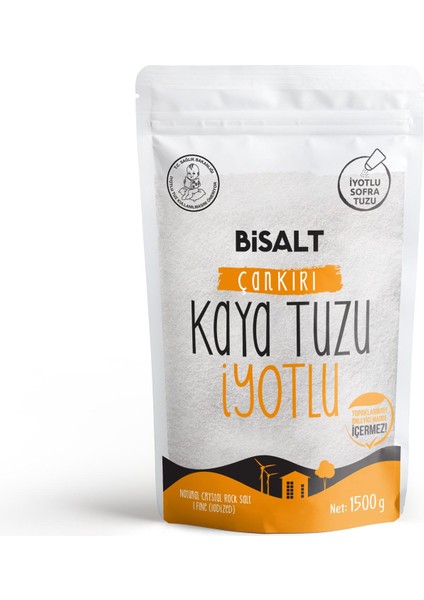 Çankırı Kaya Tuzu İnce İyotlu 1500 gr