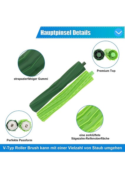 Irobot Roomba I7 Için Aksesuar Kiti, Elektrikli Süpürge Filtresi Roomba I7+ I3+ I4 I4+ I6+ I6+ I8 I8+ J7 J7+ E5 E6 E7 E & I (Yurt Dışından)