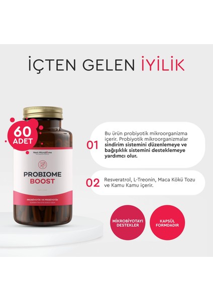 Probiome-Boost Takviye Edici Gıda (60 Kapsül)