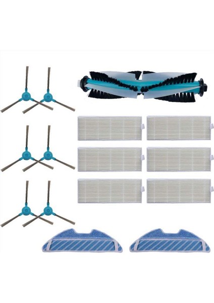 Ana Silindir Yan Fırça Hepa Hava Filtresi Paspas Bezi Conga 1290 1390 Robotlu Süpürge Aksesuarları Için Yedek Parçalar (Yurt Dışından)