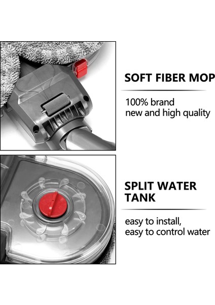 Elektrikli Paspas Vakum Fırçası ve Temizleyici Temizlik Bezi Dyson V7 V8 V10 V11 Su Tankı Seti ile Değiştirilebilir Parçalar (Yurt Dışından) indirimleri