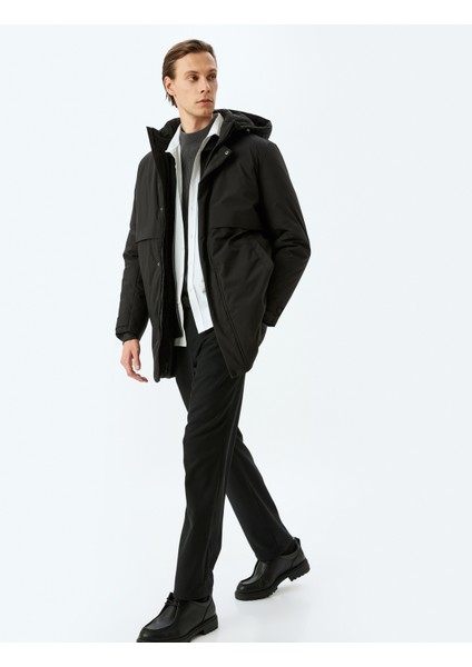 Anorak Mont Slim Fit Fermuarlı