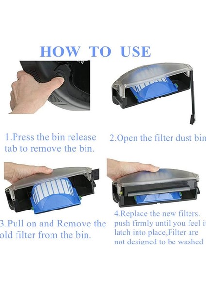 1 Takım Hepa Fırça Filtresi Yedek Irobot Roomba 500 600 Serisi 536 550 551 620 650 Elektrikli Süpürge Parçaları Aksesuarları (Yurt Dışından) fırsatları