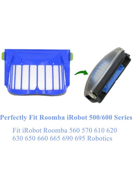 1 Takım Hepa Fırça Filtresi Yedek Irobot Roomba 500 600 Serisi 536 550 551 620 650 Elektrikli Süpürge Parçaları Aksesuarları (Yurt Dışından) indirimleri