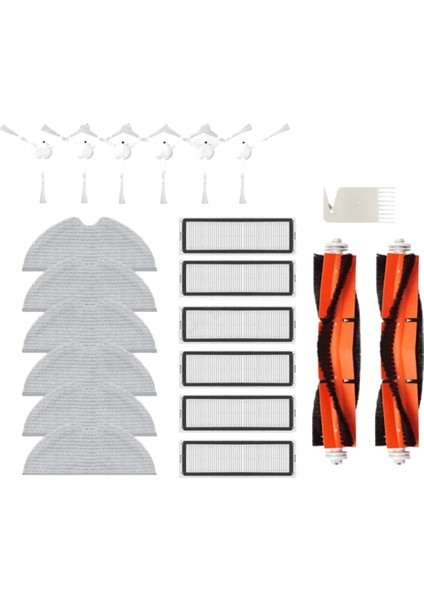 21 Adet Ana Yan Fırça Filtre Paspas Bezi Xiaomi Mi Için Robot Vakum Paspas 2c STYTJ03ZHM Mijia Robotlu Süpürge Parçaları (Yurt Dışından) indirimleri