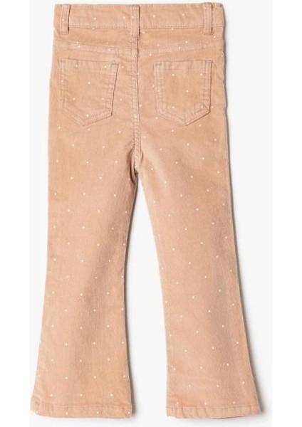 Kız Bebek Kadife Pantolon Ispanyol Paça Pamuklu Cep Detaylı fiyatları