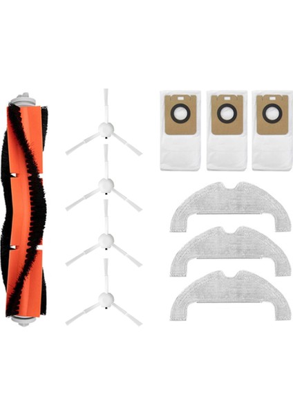 11 Adet Xiaomi Mijia Için Uygun STYTJ05ZHM Süpürme Robotu Aksesuarları Paspas Ana Fırça Yan Fırça Filtre Ekranı Toz Torbası (Yurt Dışından)
