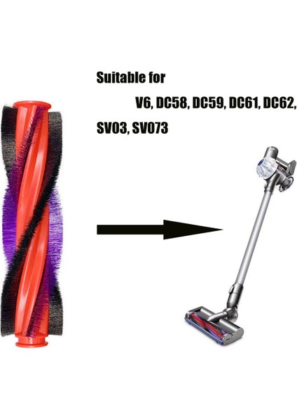 Dyson V6 DC59 DC62 SV03 Elektrikli Süpürge Aksesuarları Rulo Fırça Için Uyumlu Yedek Parçalar Ana Fırça (Yurt Dışından) fırsatları