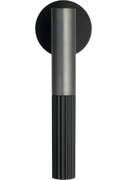 Duo One-S Zamak Mat Siyah - Antrasit Oda Kapı Kolu