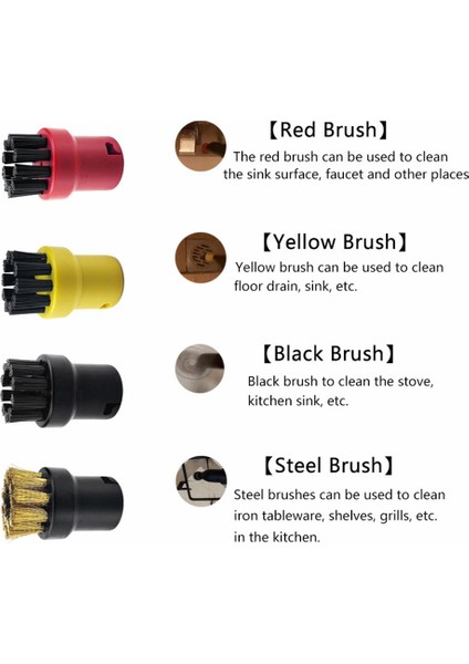 Karcher Için Sc1 Sc2 Sc3 Sc4 Sc5 Sc7 CTK10 CTK20 El Buharlı Süpürge Fırça Kafası Güçlü Meme Değiştirme (Yurt Dışından) fırsatları