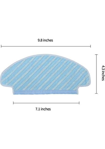 Ecovacs Deeboot N10/N10 Artı Robotlu Süpürge Yedek Parça Ana Yan Fırça Hepa Filtre Paspas Bezi Toz Torbası (Yurt Dışından)