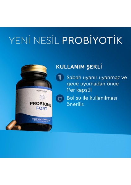 Probiome-Fort Takviye Edici Gıda (60 Kapsül)