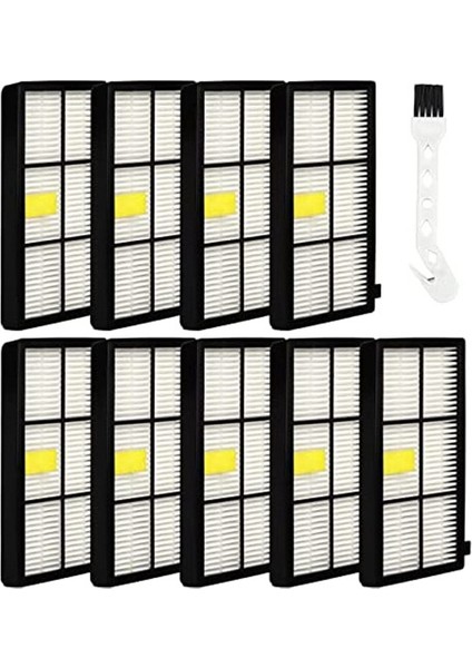 Irobot Roomba 800 900 Serisi Elektrikli Süpürge Için 9pack Filtre Değiştirme, Fliter Temizleme Fırçası Aracı ile (Yurt Dışından)