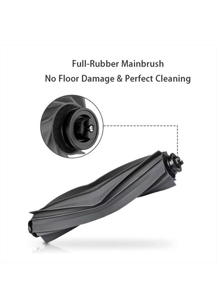 Dreame X40 Ultra / X40 Ultra Komple / X40 Pro / S30 Pro Ultra Vakum Parçaları Ana Roller Yan Fırça Filtre Toz Çantası (Yurt Dışından)