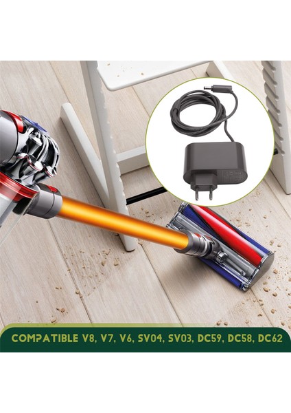 V6 V8 DC58 DC59 Kablosuz Elektrikli Süpürge Için Yedek Şarj Cihazı Güç Kaynağı Adaptörü 26.1V 780MA Ab Fişi (Yurt Dışından) indirimleri