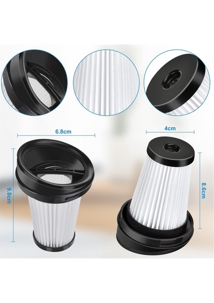 VCH9829 VCH9832 VCH9630 VCH9631 VCH9632 2'si 1 Arada Kablosuz ve El Tipi Elektrikli Süpürge Için Yedek Filtreler (Yurt Dışından) fiyatları