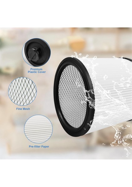 6-16 Galon Islak/kuru Vakum Için 4'lü DXVC6910 Filtre Yedeği, DXV06P (Yurt Dışından) indirimleri