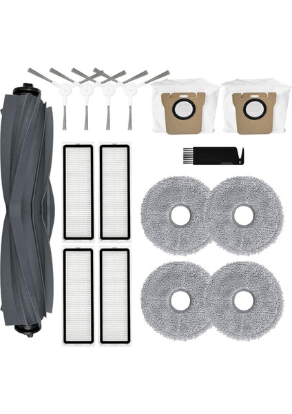 L10S Ultra / L10 Robot Süpürge Için Aksesuar Seti Ana Yan Fırça Hepa Filtreler Paspas Pedleri Toz Torbaları (Yurt Dışından)