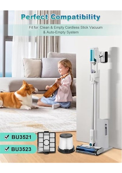 BU3523 Temiz Kablosuz Çubuk Temizleyici ve BU3521 Boş Için Filtre Değişimi (Yurt Dışından)