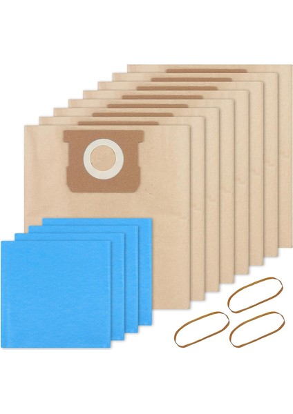 19-3100 Torba 5-6 Galon/gal Islak Kuru Elektrikli Süpürge Tek Kullanımlık Filtreye Uygun (Yurt Dışından)