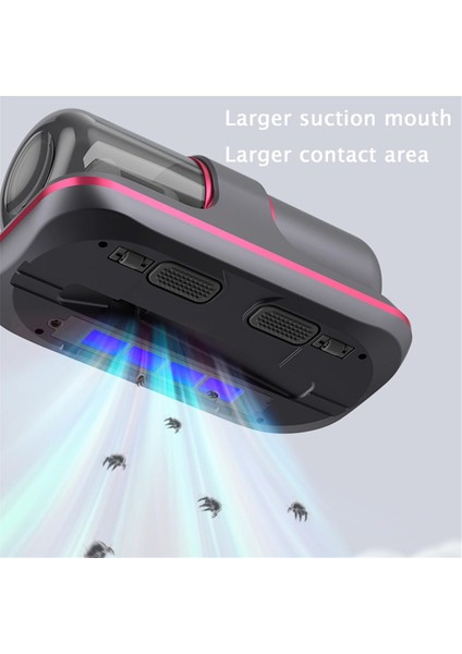 Uv El Tipi Vakumlu Yatak Temizleyici Kablosuz Yatak Çift Kanatlı Başlıklı, Gri Mavi (Yurt Dışından) fırsatları