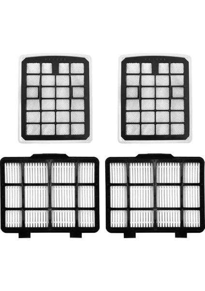 NEN180 NEN186BL Torbasız Hazneli Elektrikli Süpürge Için Yedek Filtre: 2 Toz Haznesi Filtre Elemanı ve 2 Hepa (Yurt Dışından)