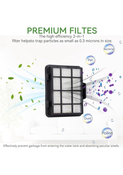 NEN180 NEN186BL Torbasız Hazneli Elektrikli Süpürge Için Yedek Filtre: 2 Toz Haznesi Filtre Elemanı ve 2 Hepa (Yurt Dışından) fiyatları