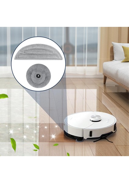 S8 Maxv Ultra / Max Robot Süpürge Aksesuarları Için Mikrofiber Paspas Bezleri (Yurt Dışından)