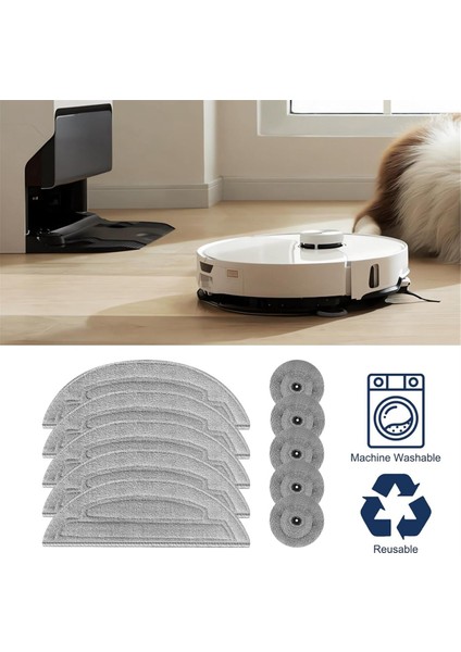 S8 Maxv Ultra / Max Robot Süpürge Aksesuarları Için Mikrofiber Paspas Bezleri (Yurt Dışından)