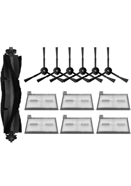 X8 Pro Vakum Yedek Parçaları Aksesuarları Için Silindir Yan Fırça Hepa Filtresi (Yurt Dışından)