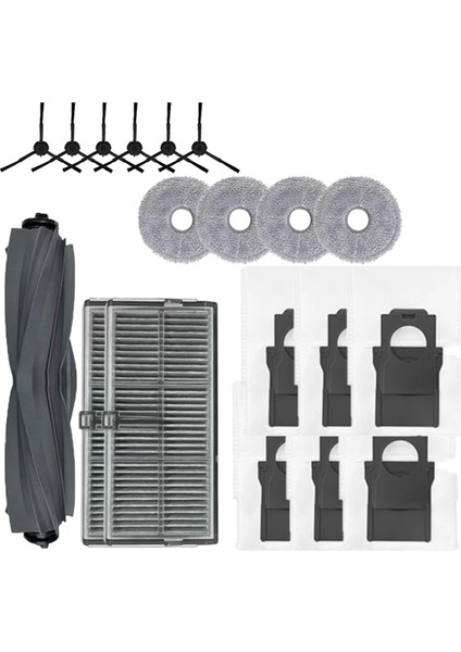 Bot X30 Pro Ultra Ana Yan Fırça Hepa Filtre Toz Torbası Elektrikli Süpürge Yedek Parçaları (Yurt Dışından)