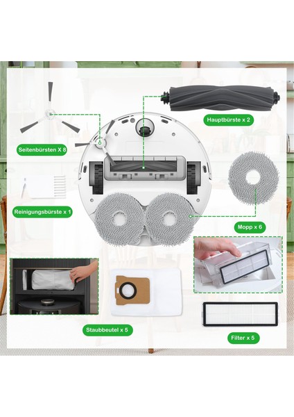 L20 ULTRA/L30 Ultra Elektrikli Süpürge Aksesuarları Ana Yan Fırça Hepa Filtre Paspas Bezi Toz Torbaları Parçalar (Yurt Dışından) fırsatları