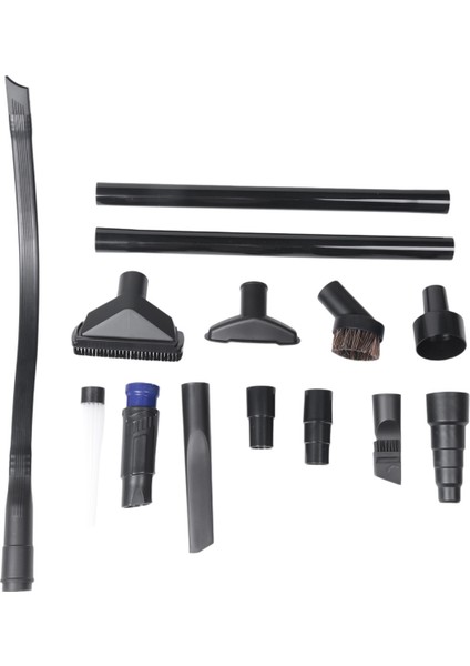 13 Adet Evrensel Vakum Bağlantı Seti Islak Kuru Plastik Hortum Adaptörü 1-1/4 Inç Saç Fırçalı Temizleyiciler (Yurt Dışından)