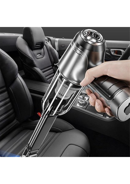 Yeni Kablosuz El Tipi Araba Mini Elektrikli Süpürge, Ev Için Şarj Edilebilir Yüksek Güçlü Kablosuz Süpürge (Gri) (Yurt Dışından) fiyatları