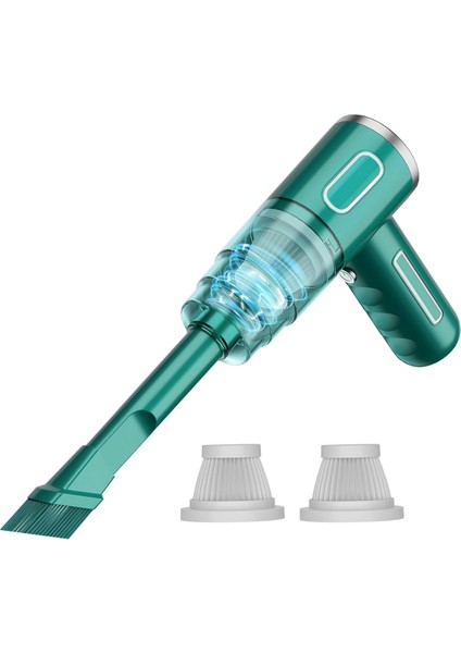 Kablosuz Elektrikli Süpürge Küçük El Tipi Ev Şarj Edilebilir Taşınabilir Yeşil (Yurt Dışından)